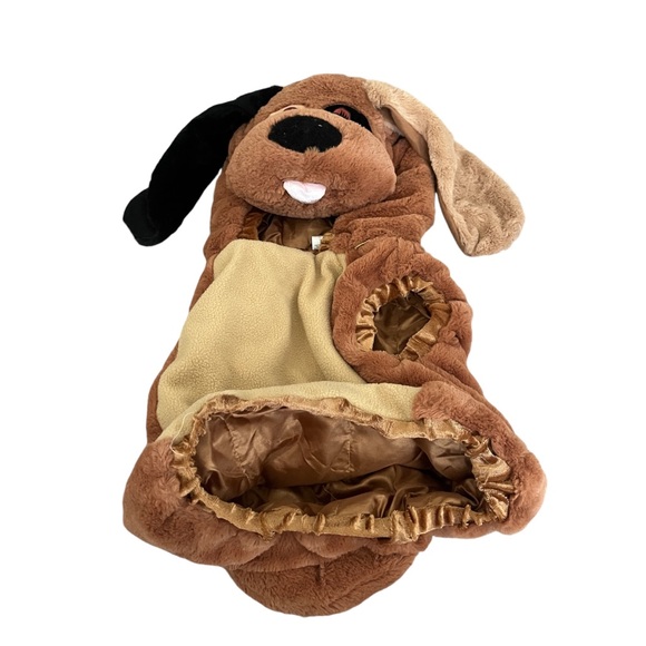 Kids Child Plush Puppy Dog Costume, Brown, size Small 2YO - Picture 3 of 3